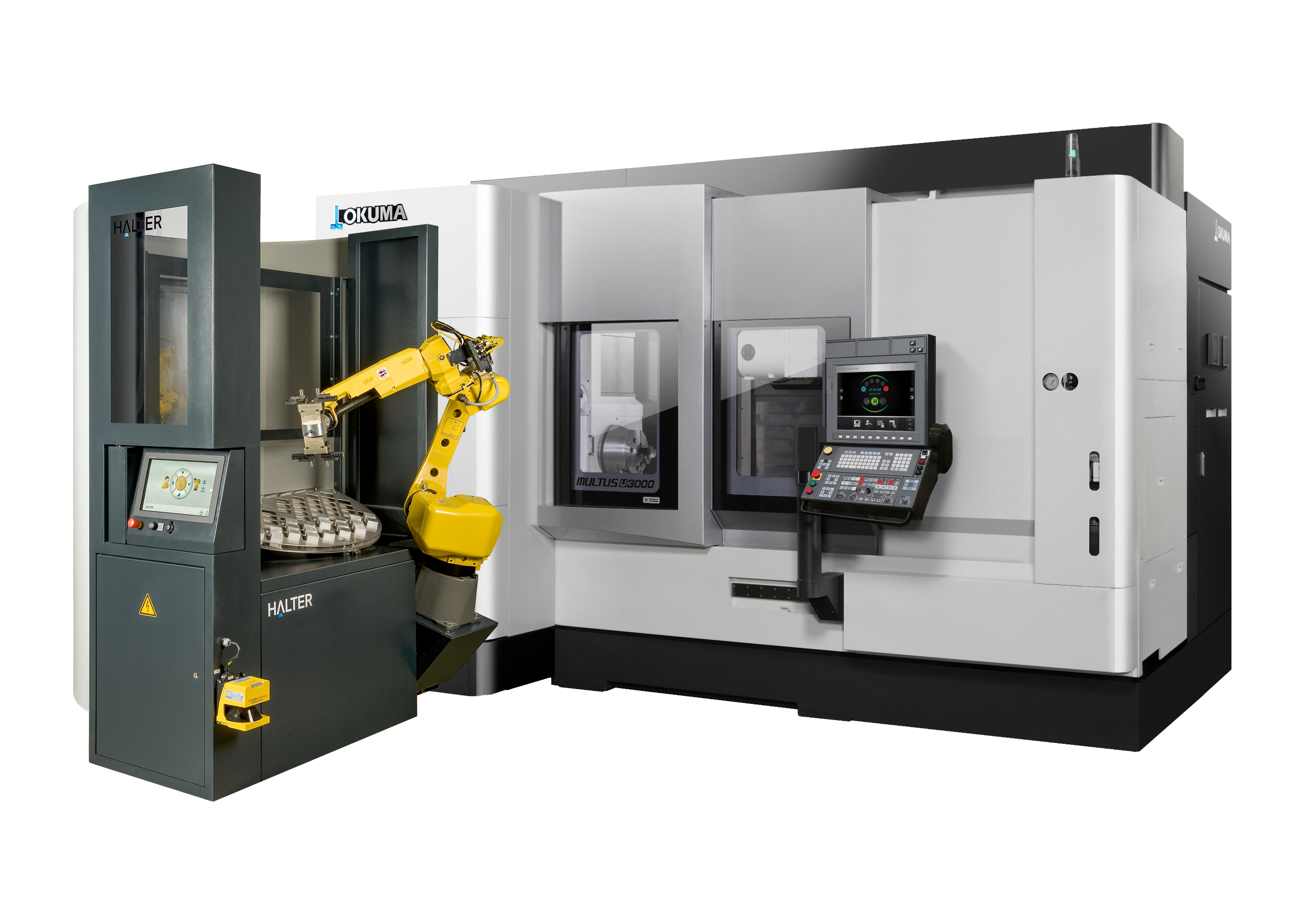 Okuma CNC machine automated with HALTER LoadAssistant